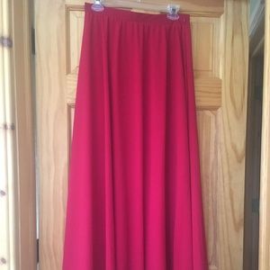 Holiday Affair Vici Space 46 RED Maxi Skirt NEW